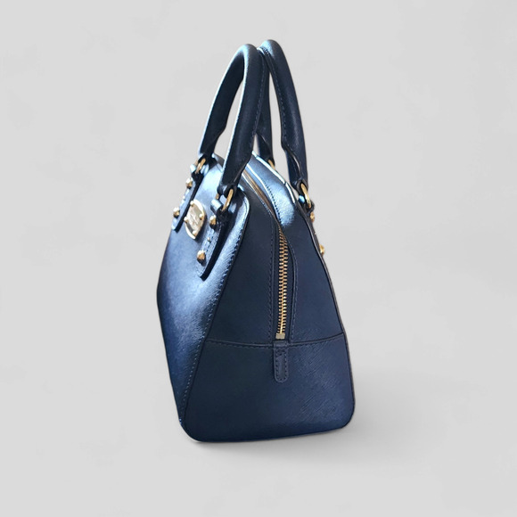 Michael Kors Satter Calf Navy Leather Small Satchel (35S5GSAS1L) & wallet - Picture 9 of 11